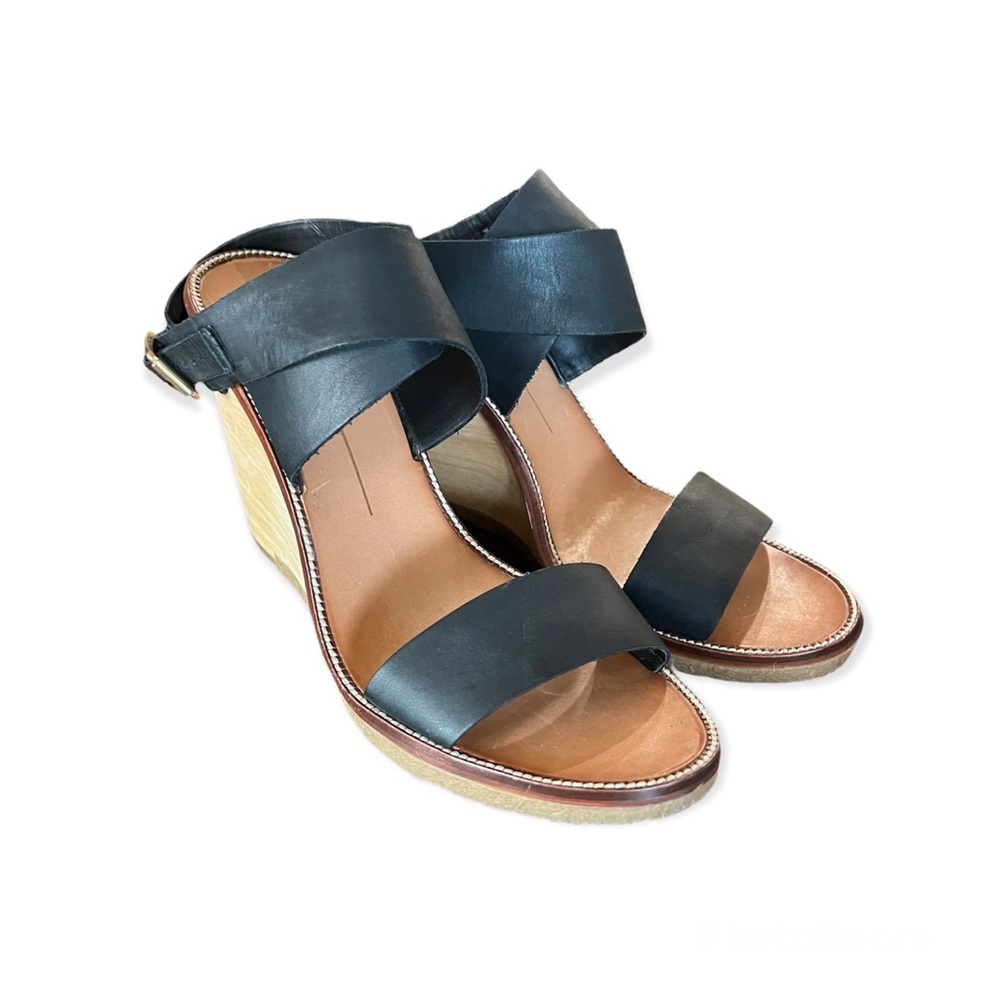 Dolce Vita Strappy Wood Wedge Heel